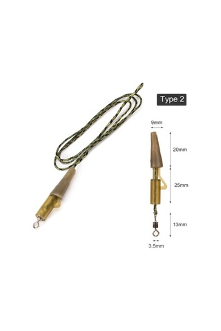 Ebitda Kurşun Çekirdekli Abs+bakır Misina 60cm, 10-12g, Balıkçılık Takımı 2 Adet