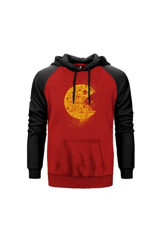 Star Wars Ölüm Yıldızı Gri Renk Reglan Kol Sweatshirt
