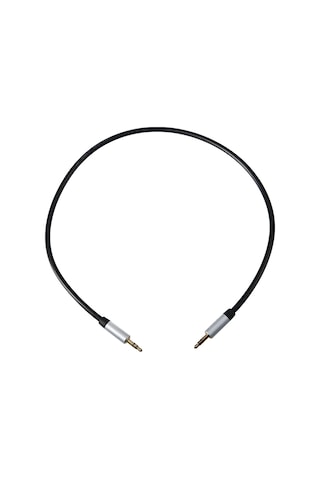 Monyee 0.5m Siyah 3.5mm Altın Kaplama Ses Kablosu - Araç Aux, Bilgisayar, Telefon Ve Hoparlör İçin Enameli Bakır Telleden Pvc Kablo