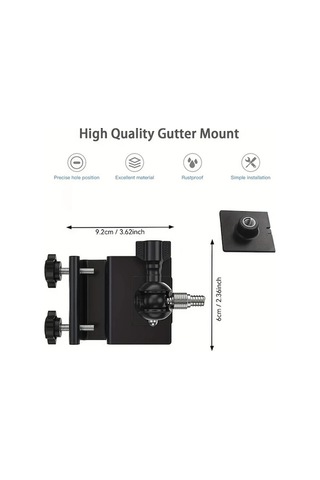 Trendooze Sunshine022 Halka Güneş Braket, Beyaz, Aletsiz, Alüminyum