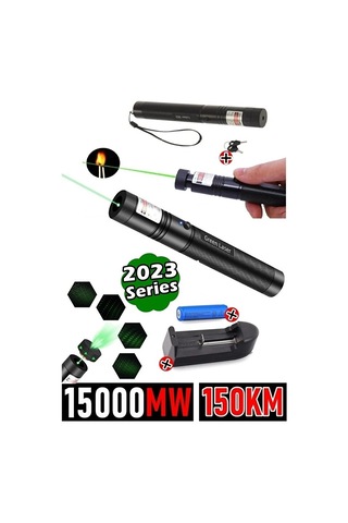 Yeni Pro Model - Pro X Yeşil Şarjlı Lazer - Metal Kasa Green Laser Ultra Güçlü - Işaretleyici Lazer