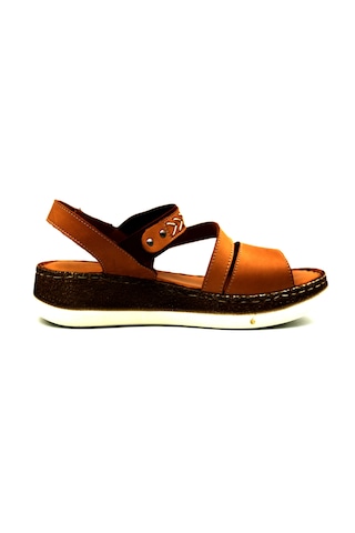 Mammamia 2540lx Kadın Deri Sandalet Taba