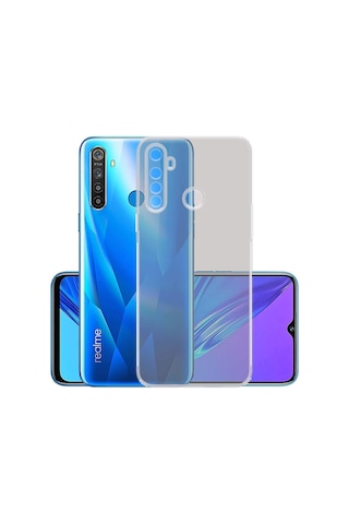 Kvy Realme 5i Kamera Korumalı Süper Silikon Kılıf