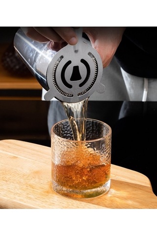 Maoyaya Lichen 4 Parça Paslanmaz Çelik Mikser Seti, Bar & Kokteyl Hazırlama Seti