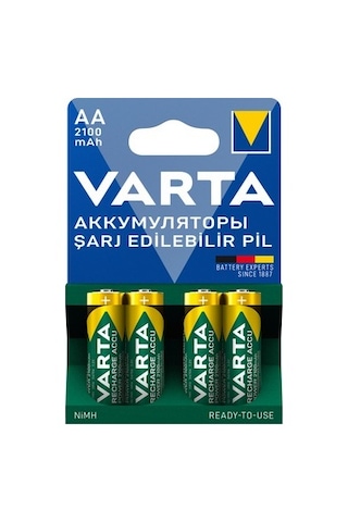 4'lü Set 2100mah Aa Şarj Edilebilir Pil