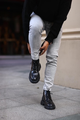 Serhat Özköroğlu - Siyah Deri Bot Siyah Siyah