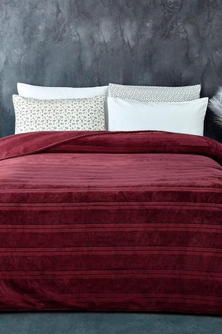 Tek Kişilik Battaniye 150x230 Cm Kırmızı Çok Renkli