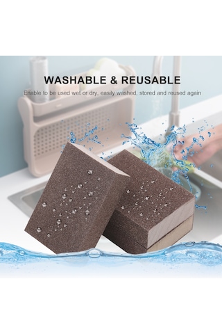 Xindoker "6'lı Zımpara Sünger Seti - 60/120/240 Kum - Ahşap & Metal Parlatma İçin"