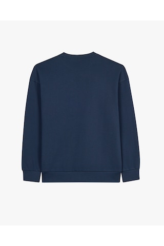 Skechers M Essential Crewneck Sweatshirt Erkek Lacivert Sweatshirt S2610015-0505