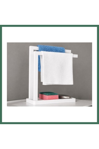 En-cag 3d Baskı Havluluk Ve Sabunluk Organizer - Lavabo Üstü Çok Amaçlı Düzenleyici-beyaz Bss