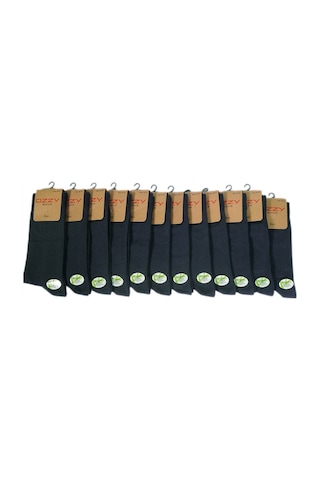 Ozzy Socks 12'Li Bambu Dikişsiz Erkek Soket Çorap-Std Lacivert
