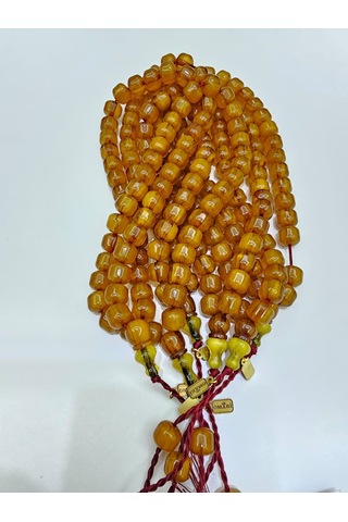 Omari İmzalı Sertifikalı Alman Faturan Sıkma Kehribar Tesbih 11x1 39163430