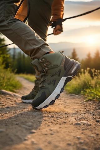 Enoch Erkek Waterproof Su Geçirmez Hava Tabanlı Outdoor Trekking Ve Doğa Botu Haki