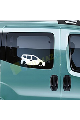 Fiat Fiorino Basık Araç Oto Sticker Kelebek Cam Yapıştırma 1 Çift