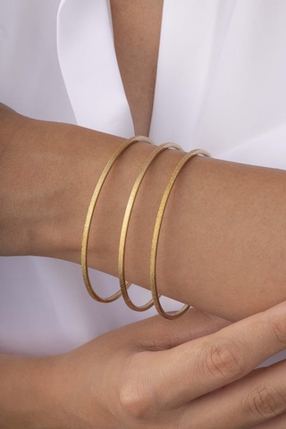 Gümüş Pazarım Mat Görünüm Üçlü Ajda Kadın Çelik Bilezik Renkli