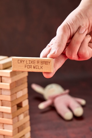 İngilizce Penalty Tower İngilizce Cezalı Tower Jenga Denge Oyunu 54 Parça Büyük Boy
