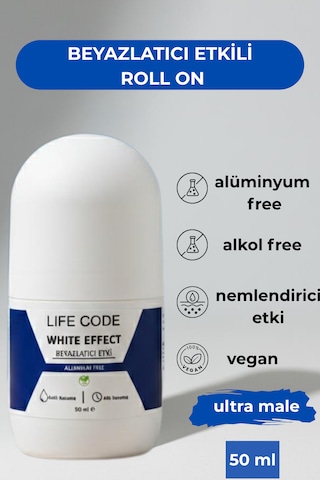 Alüminyumsuz Beyazlatıcı Etkili Roll On 50 Ml Ultra Male