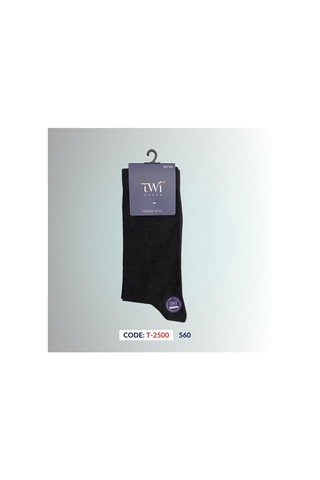 Twisocks Pamuk Soket Düz Karışık Çorap 12'li - Karışık Gri