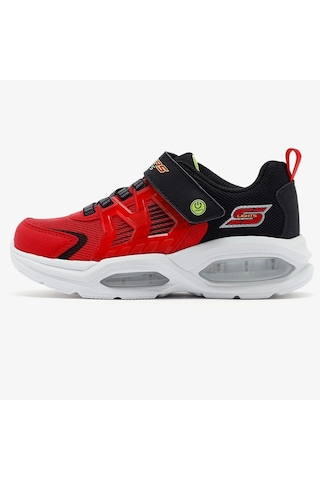 Skechers Lights Pristmatrons Kids Sneaker Lastik Bağcıklı Cırtlı Işıklı Günlük Çocuk Spor Ayakkabı Kırmızı