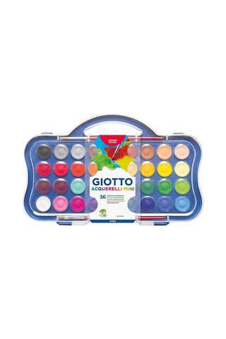 Giotto Sulu Boya 23 MM 36 Renk Plastik Kutu Set