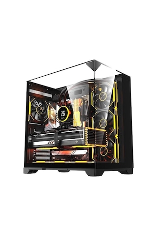 Snt Subzero Plus 7 X Argb Fan Uzaktan Kumanda Midi Tower Atx Siyah Oyuncu Kasası