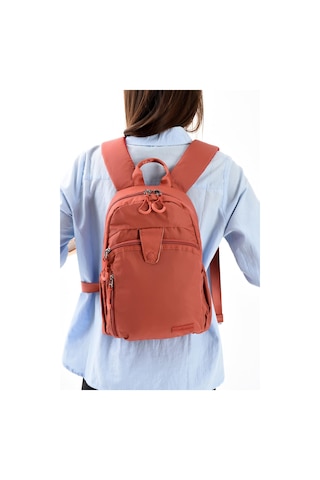 571 Collections Ultra Hafif Şik Ve Su Geçirmez Orta Boy Sırt Çantası Kiremit Model: 571-13-9c Kiremit