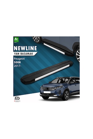 S-dizayn Peugeot 5008 2 Newline Aluminyum Yan Basamak 203 Cm 2017