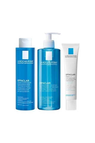 Akne Bakım Seti Effaclar Jel 400ml Effaclar Tonik 200ml Effaclar Duo 40ml