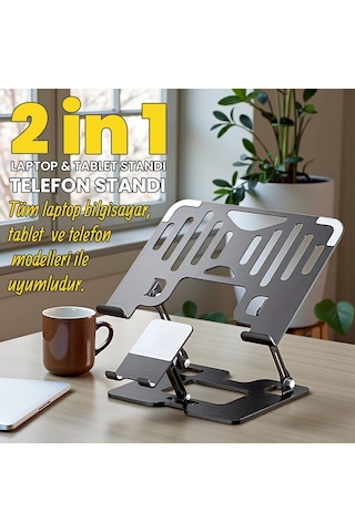 Upway Comfort Style 2 İn 1 Laptop Bilgisayar/tablet Ve Telefon Standı - Sağlam Ve Ergonomik