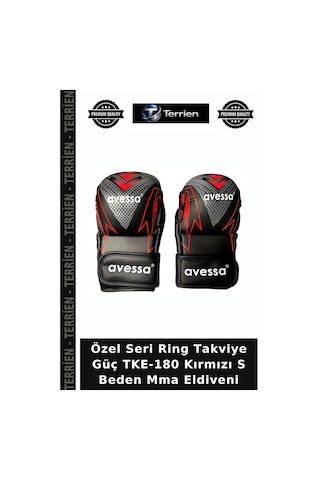 Özel Seri Ring Takviye Güç Tke-180 Kırmızı S Beden Mma Eldiveni