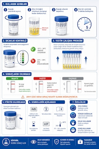 10 Parametreli İdrarda Uyuşturucu Testi