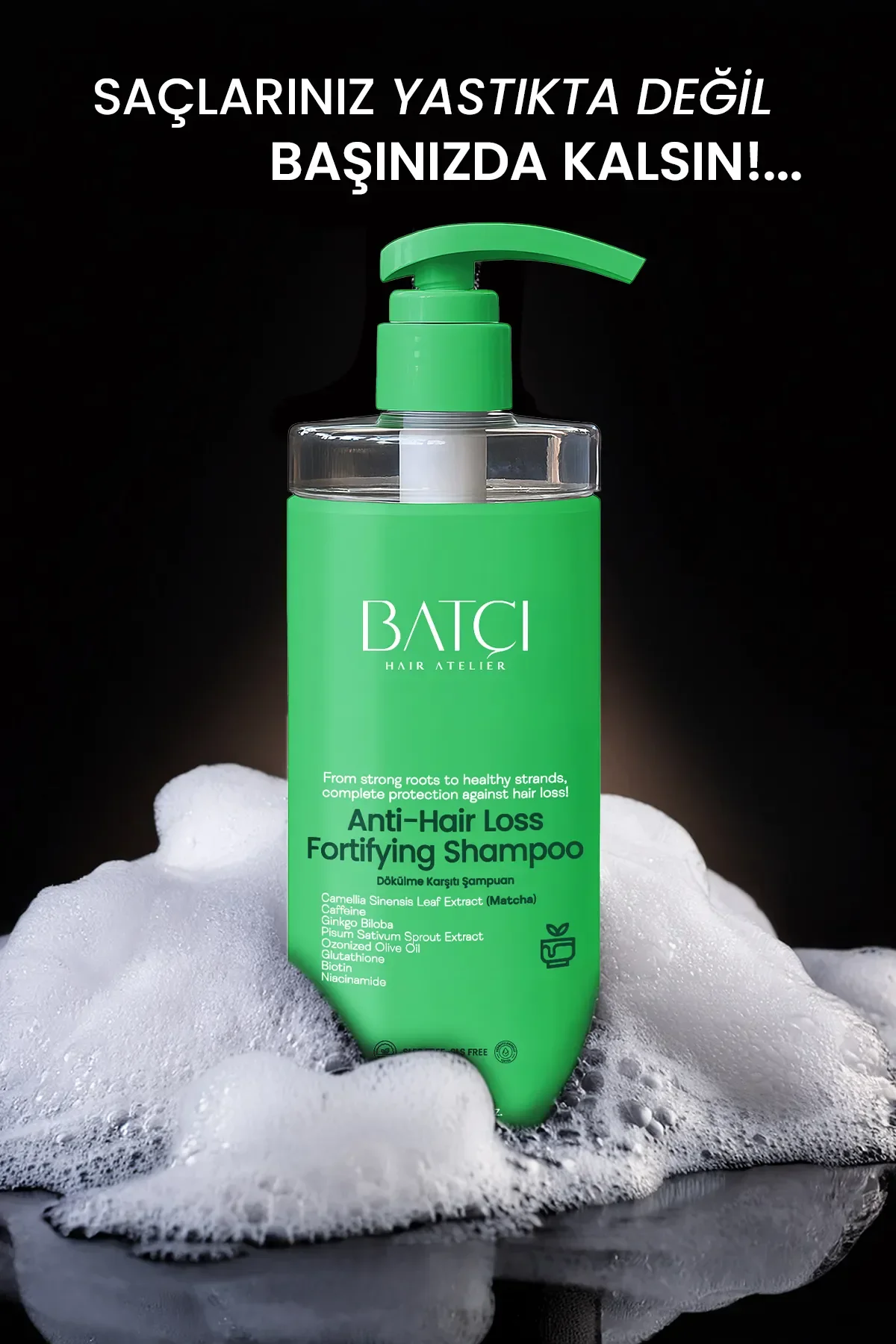 Maça Çaylı Saç Dökülmesine Karşı Hızlı Sac Uzatan Dolgunlaştırıcı Onarıcı Besleyici Şampuan 500 Ml Tüm Saçlar