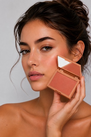 Talc Free Toz Allik Vegan Brick 07 Mat Vegan E Vitamini / My Joy Powder Blush Kiremit