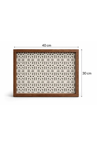 Eylux Modern Dekoratif Duvara Asılabilir Sigorta Ve Modem-wifi Saklama Kutusu 30x40 Cm Derinlik 10cm Ahşap