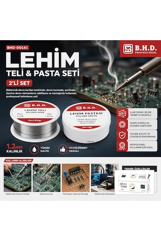Dmax Bhd-00141 Lehim Teli Ve Pasta Seti 2'li Set Hayva - 24'li Paket diğer