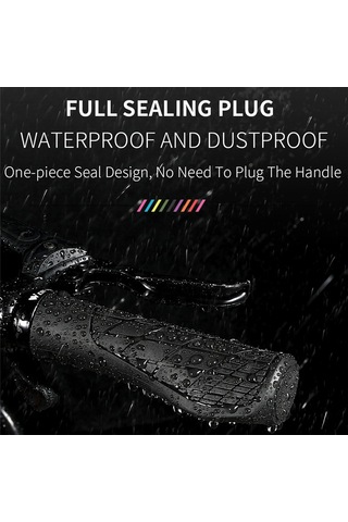 Jeemson Mountain Bisiklet El Tutan Kolu Kapağı - Kaymazsız Silikon, Kilitleme Özelliği, Tpe+tpu Kombinasyonu, Mor, 1 Çift Set