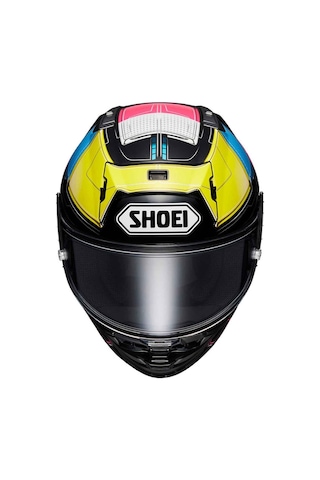 Shoei X-spirit Pro Proxy Kapalı Motosiklet Kaskı Siyah - Sarı - Pembe