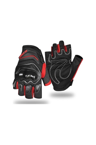 Yazlık Kısa Motosiklet Eldiveni Birinci Kalite Korumalı