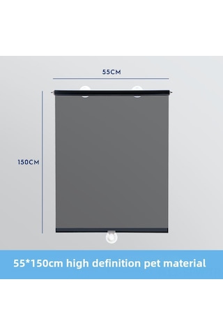 Maiyame Tır Ön Camı Genişleyebilir Güneşlik - Açık Görünür Isı Yalıtımı, Süspansiyon Çubuğu Montajı, 55x150cm Kamyon/minibüs Uyumlu