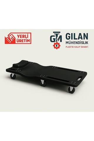 Araç Altı Yatma Tablası - Tamirci Kızağı - Siyah