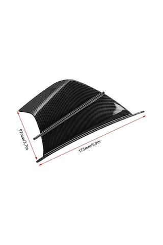 Ganzhoushop Suntek Spoyleri Motosiklet Kanatçıklar Kanat Evrensel Aerodinamik İl Siyah