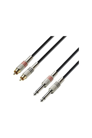 Yka 2 Rca Erkek 2x6.3 Mm Mono Kablo 5 Metre