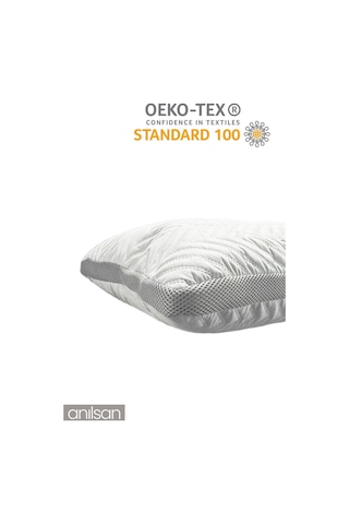 Klimalı Ortopedik Yastık - Yumuşak Ve Hava Kanallı 50x70 Cm, 700 Gr Premium Silikon Beyaz