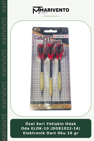 Özel Seri Yetişkin Oda Elok-10 Dg81022-16 Elektronik Dart Oku 16 Gr