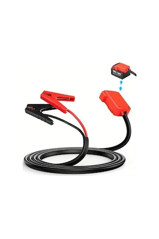 Xuweiwei 80 Heavy Duty Jumper Kabloları 18v Akü Başlatma Kablosu Timsah Klipsli Araç Çalıştırma