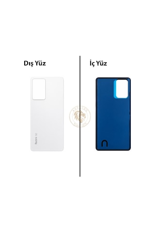 Xiaomi Redmi Note 12 Pro 5g Beyaz Arka Pil Kapağı Batarya Kapağı Lazer Kesim Back Cover Çok Renkli