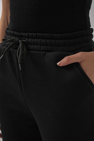 Gabria Paça Lastikli Eşofman Altı Siyah