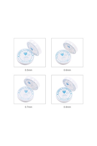 Leezsing 0.6mm Şeffaf Lastik İpi 12m - Evde Yapımı Bilezik, Gümüşlük Ve Dekoratif İçin El Sanatı Teli Diğer