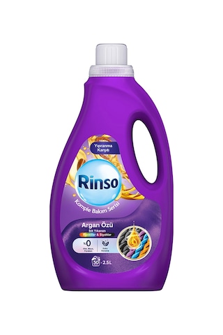 Rinso Sıvı Çamaşır Deterjanı Komple Bakım Serisi Argan Özü Renkliler Ve Siyahlar Için 2.5 L X1 Diğer