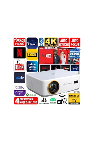 Vankyo Leisure L570b Smarttv 4k Destekli Projeksiyon Cihazı